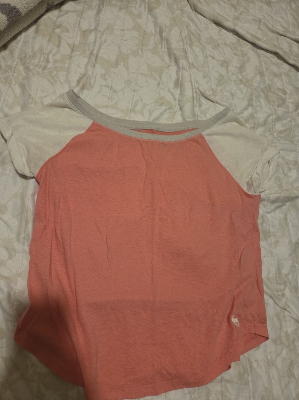 Vintage Abercrombie & Fitch Coral Short Sleeve Shirt